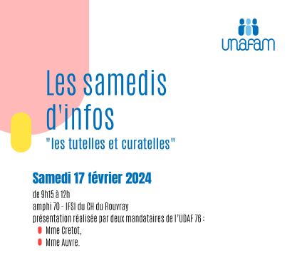 Samedis d'infos : Tutelles et curatelles