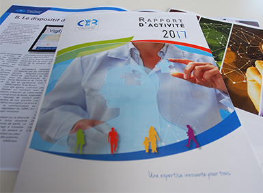 regroupement de pages d'un rapport annuel 