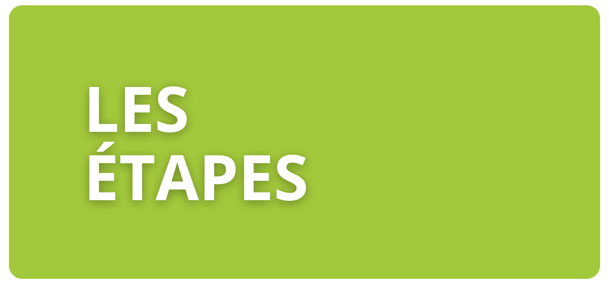 Les étapes