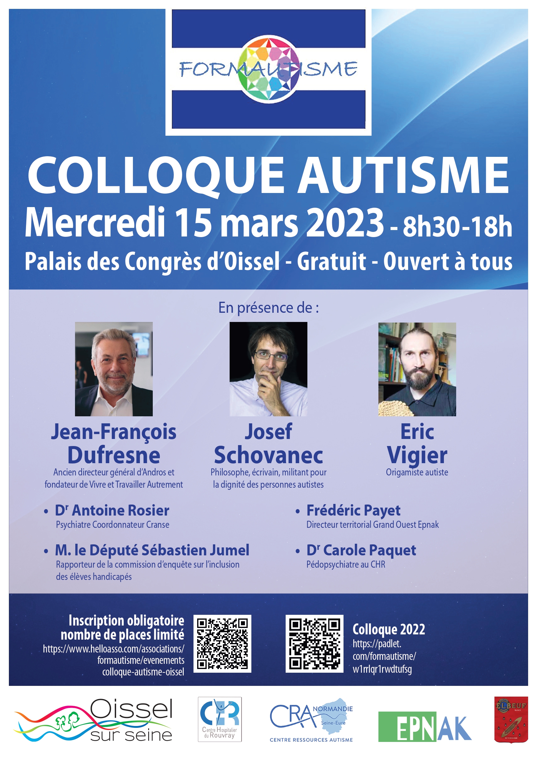 Affiche colloque autisme de Oissel