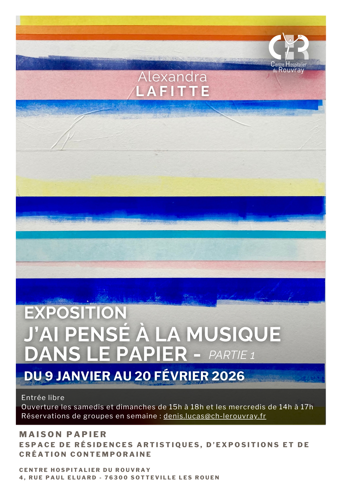 Affiche J'ai pensé à la musique dans le papier