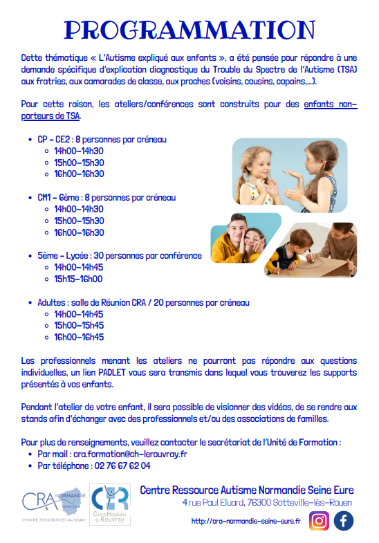 journée mondiale autisme programme